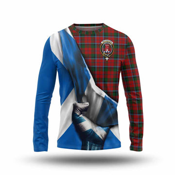 MacCracken (McCracken) Tartan Long Sleeve T-Shirt with Family Crest Scotland Patriotic Style Unisex - Tartan Vibes Clothing