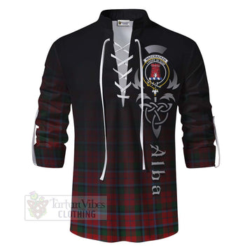 MacCracken (McCracken) Tartan Ghillie Kilt Shirt Featuring Alba Gu Brath Family Crest Celtic Inspired - Tartan Vibes Clothing