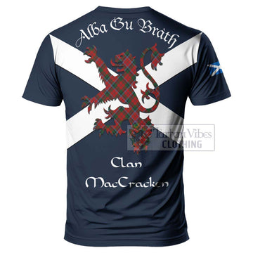 MacCracken (McCracken) Tartan Lion Rampant T-Shirt Proudly Display Your Heritage with Alba Gu Brath and Clan Name - Tartan Vibes Clothing