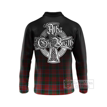 MacCracken (McCracken) Tartan Long Sleeve Polo Shirt Featuring Alba Gu Brath Family Crest Celtic Inspired - Tartan Vibes Clothing