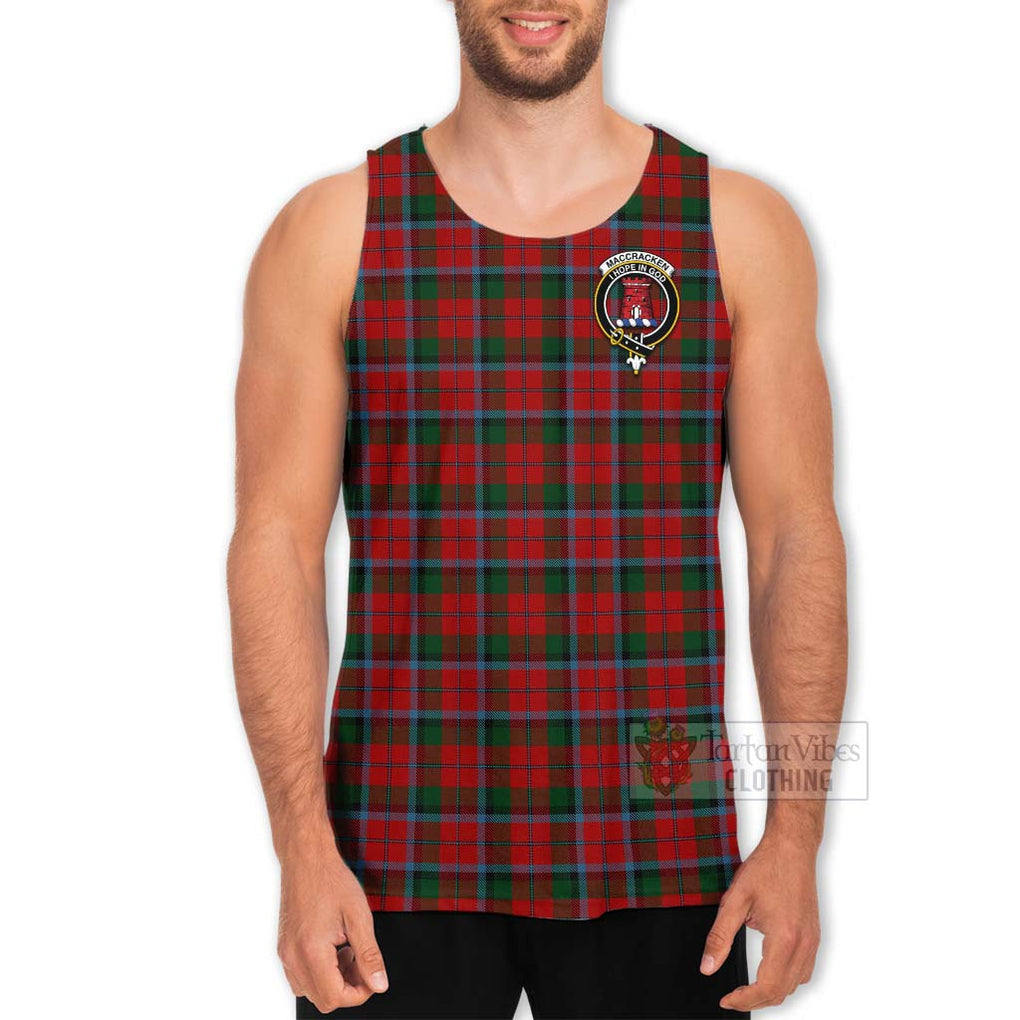 MacCracken (McCracken) Tartan Men's Tank Top with Family Crest Celtic Skull Style - Tartan Vibes Clothing