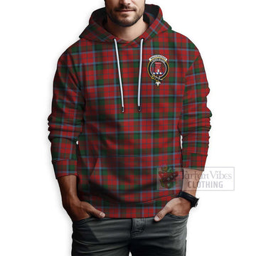 MacCracken (McCracken) Tartan Hoodie with Family Crest and Bearded Skull Holding Bottles of Whiskey - Tartan Vibes Clothing