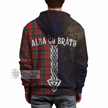 MacCracken (McCracken) Tartan Family Crest Hoodie Alba Gu Brath Be Brave Lion Ancient Style - Tartan Vibes Clothing