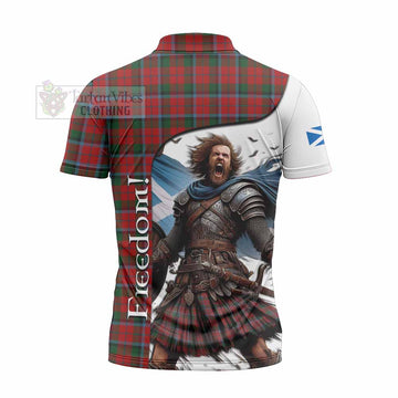 Tartan Vibes Clothing MacCracken (McCracken) Crest Tartan Zipper Polo Shirt Inspired by the Freedom of Scottish Warrior