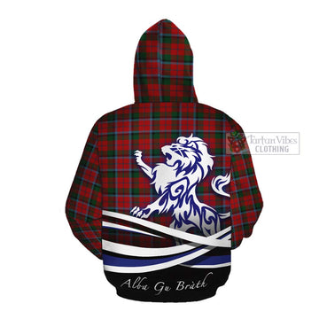 MacCracken (McCracken) Tartan Cotton Hoodie with Alba Gu Brath Regal Lion Emblem Pullover Hoodie - Tartan Vibes Clothing
