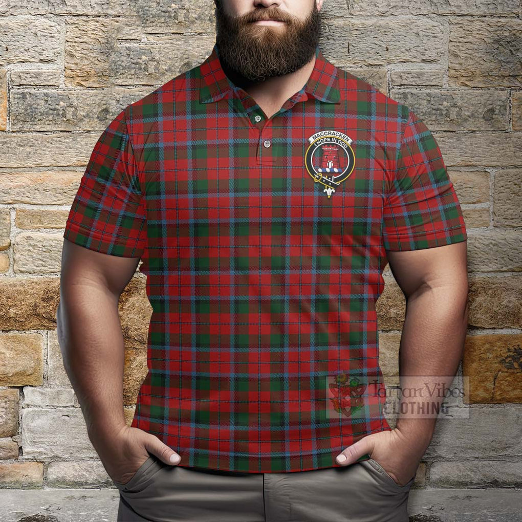 MacCracken (McCracken) Tartan Polo Shirt with Family Crest Celtic Skull Style - Tartan Vibes Clothing