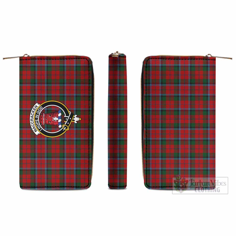MacCracken (McCracken) Tartan Women's Leather Wallet with Family Crest - Tartan Vibes Clothing