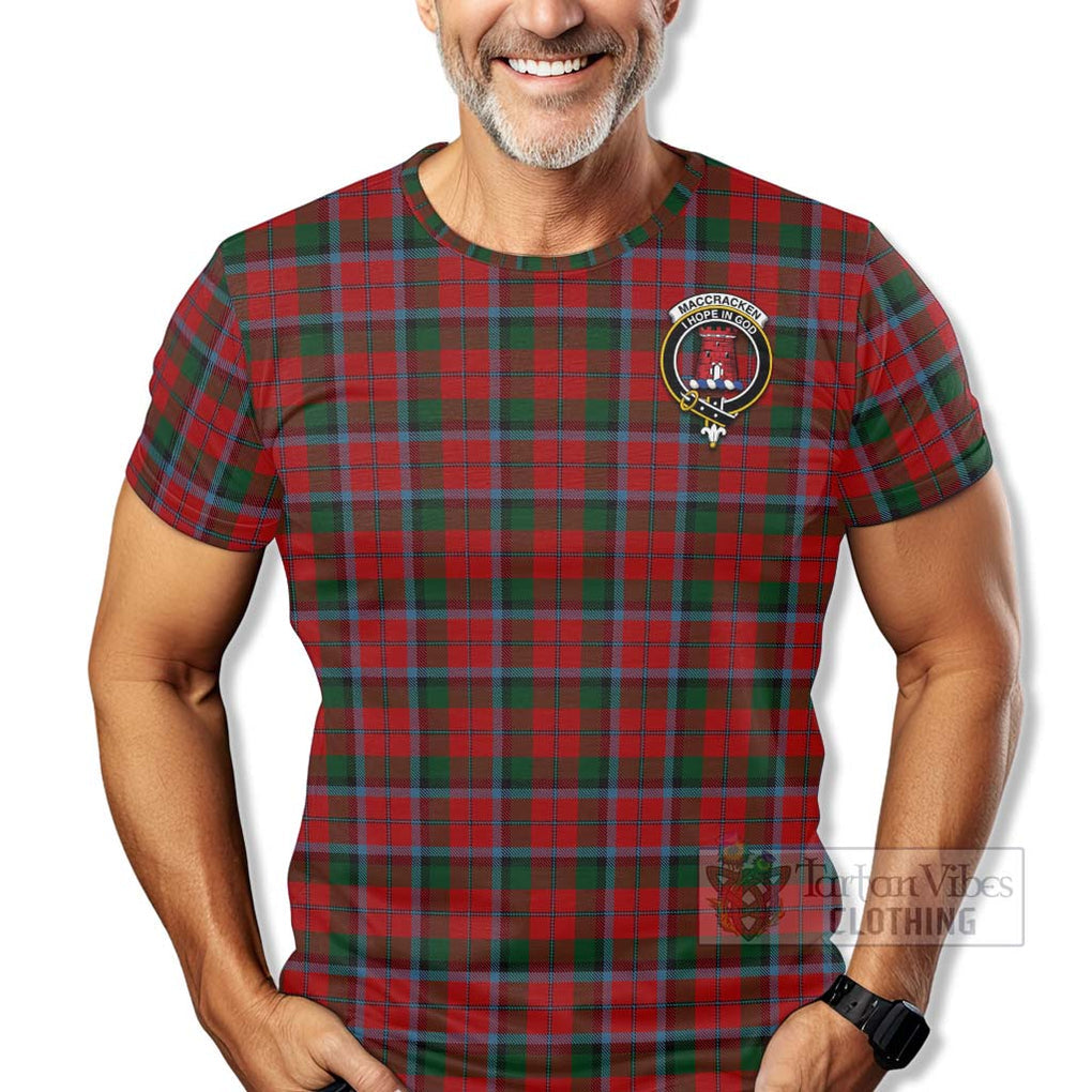 MacCracken (McCracken) Tartan T-Shirt with Family Crest Celtic Skull Style - Tartan Vibes Clothing