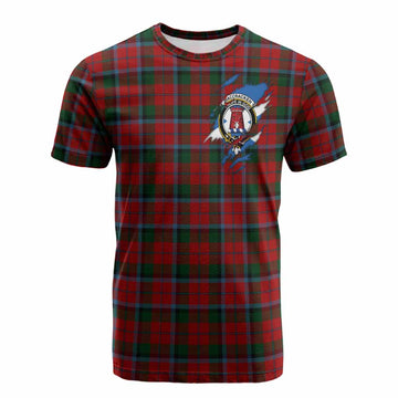 MacCracken (McCracken) Clan Crest In Me Tartan Cotton T-shirt Scotland Flag Style