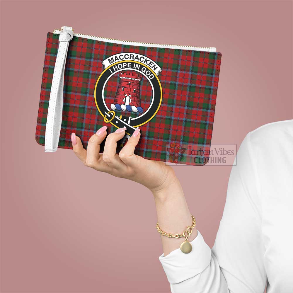 Tartan Vibes Clothing MacCracken (McCracken) Family Crest Tartan Clutch Bag