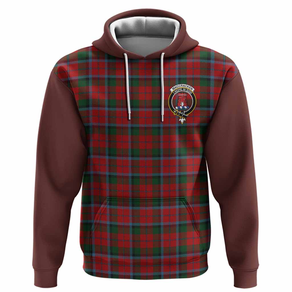 MacCracken (McCracken) Tartan Accent Hoodie with Family Crest