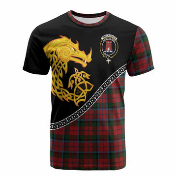 MacCracken (McCracken) Tartan Crest Cotton T-shirt Legendary Dragon Knot Half Style