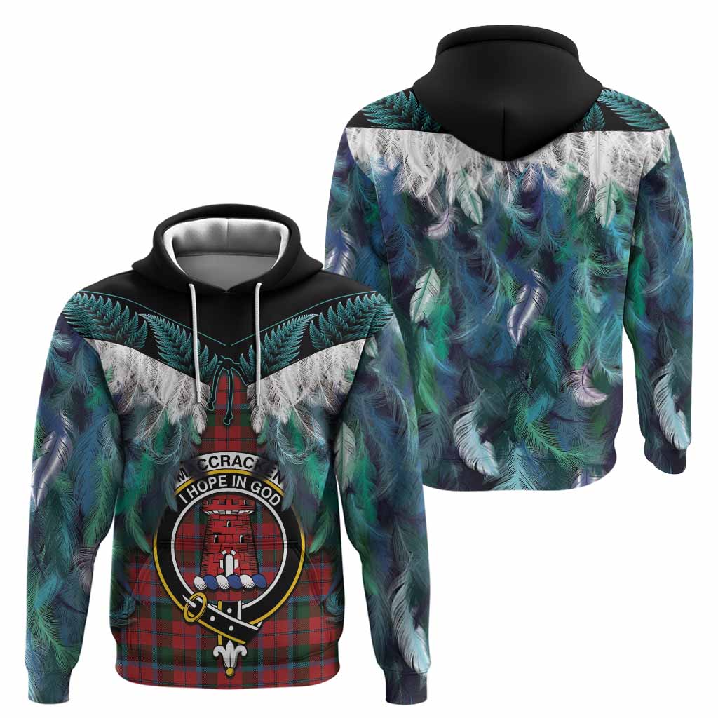 MacCracken (McCracken) Tartan Crest Hoodie New Zealand Maori Korowai Cloak