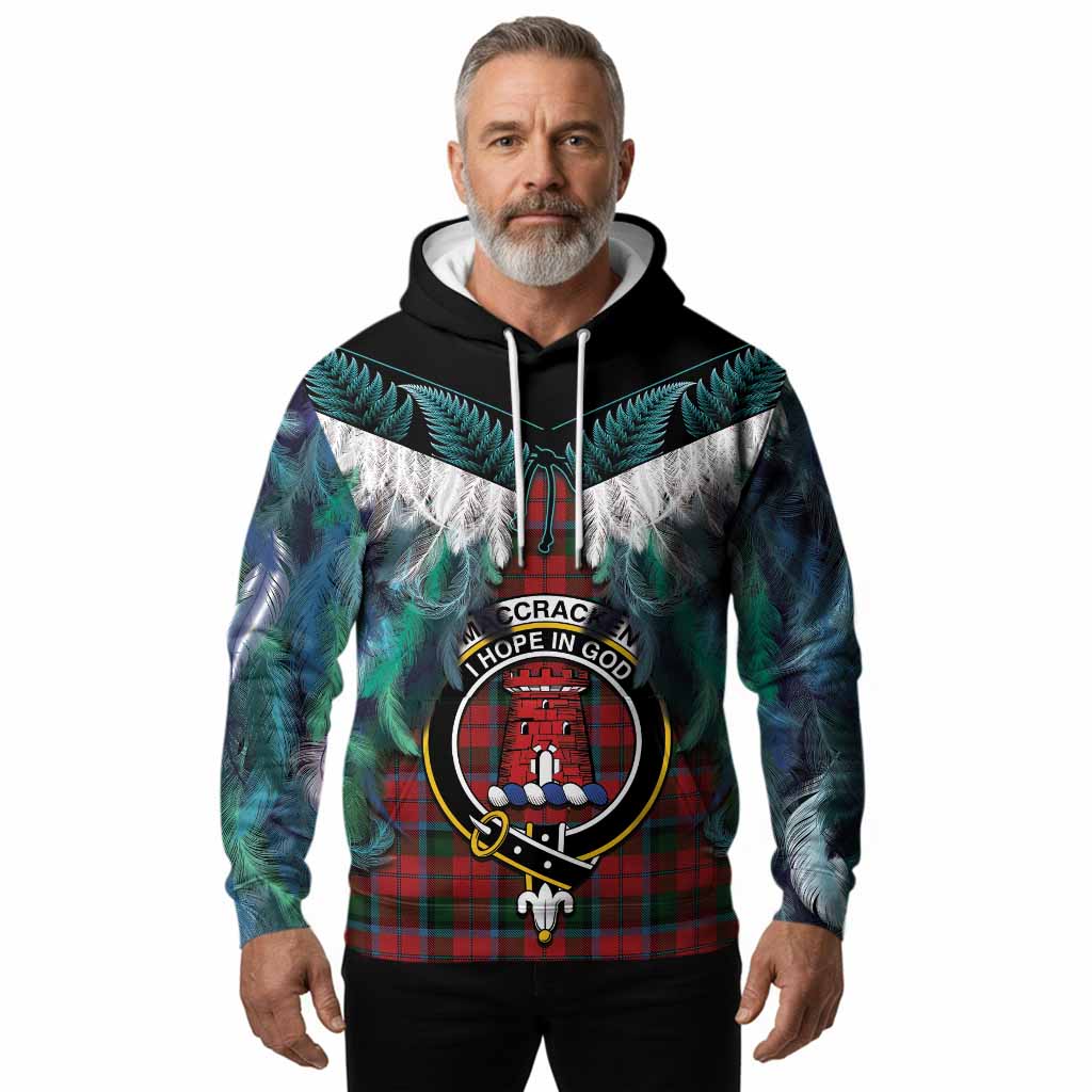 MacCracken (McCracken) Tartan Crest Hoodie New Zealand Maori Korowai Cloak