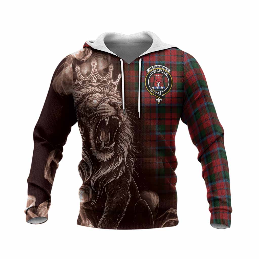 MacCracken (McCracken) Tartan Knitted Hoodie Roaring Lion Heritage