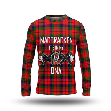 MacCracken Modern Tartan Long Sleeve T-Shirt with Family Crest DNA In Me Style Unisex - Tartan Vibes Clothing