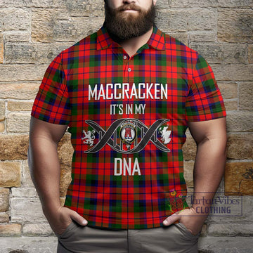 MacCracken Modern Tartan Polo Shirt with Family Crest DNA In Me Style Kid - Tartan Vibes Clothing