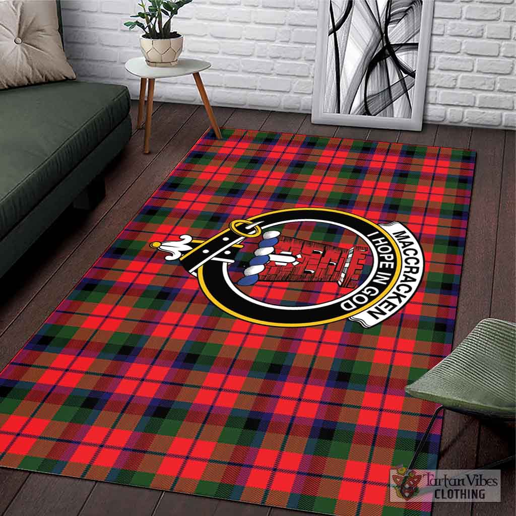 MacCracken Modern Tartan Area Rug with Family Crest L 59*86 inch (150x220 cm) - Tartan Vibes Clothing