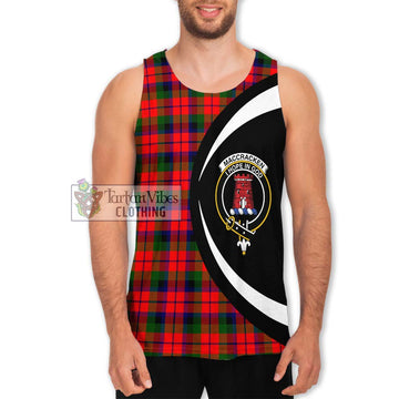 MacCracken Modern Tartan Men's Tank Top with Family Crest Circle Style Men - Tartan Vibes Clothing