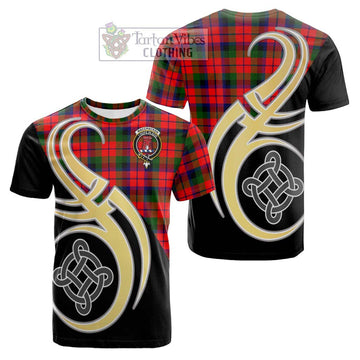 MacCracken Modern Tartan Cotton T-shirt with Family Crest and Celtic Symbol Style Kid's Shirt - Tartan Vibes Clothing