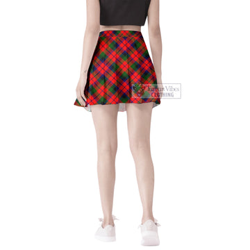 MacCracken Modern Tartan Women's Plated Mini Skirt Cross Style - Tartan Vibes Clothing