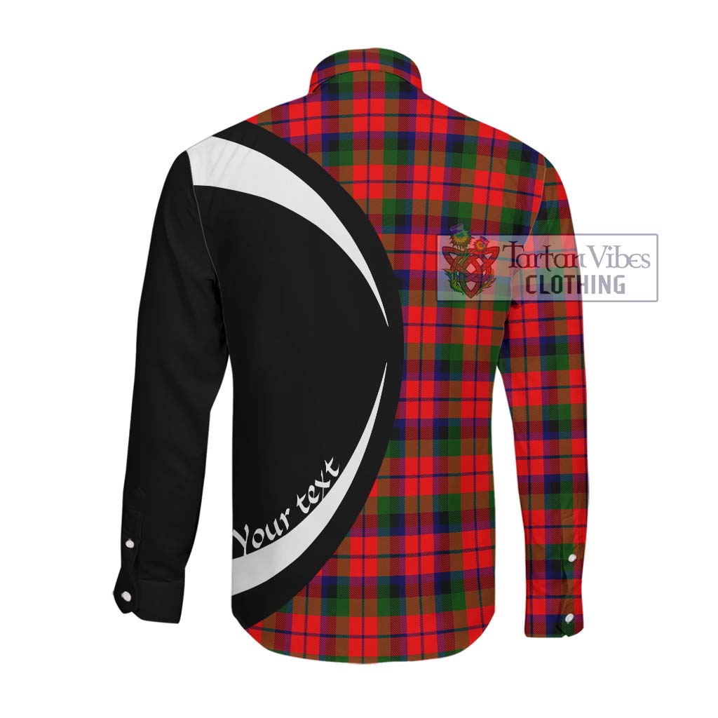 MacCracken Modern Tartan Long Sleeve Button Up with Family Crest Circle Style Men's Shirt - Tartan Vibes Clothing