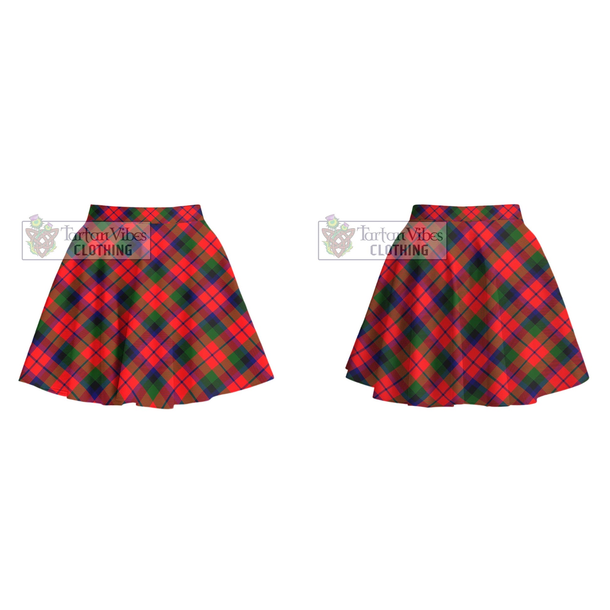 MacCracken Modern Tartan Women's Plated Mini Skirt Cross Style - Tartan Vibes Clothing