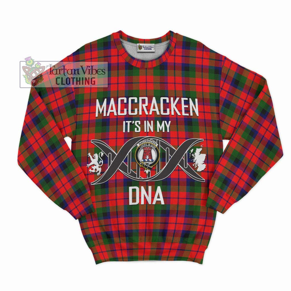 MacCracken Modern Tartan Sweatshirt with Family Crest DNA In Me Style - Tartan Vibes Clothing