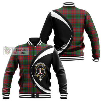 MacCulloch (McCulloch) Tartan Baseball Jacket with Family Crest Circle Style Unisex - Tartan Vibes Clothing