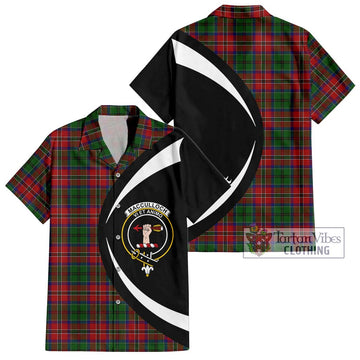 MacCulloch (McCulloch) Tartan Hawaiian Shirt with Family Crest Circle Style
