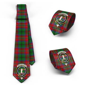 MacCulloch Tartan Classic Necktie with Family Crest
