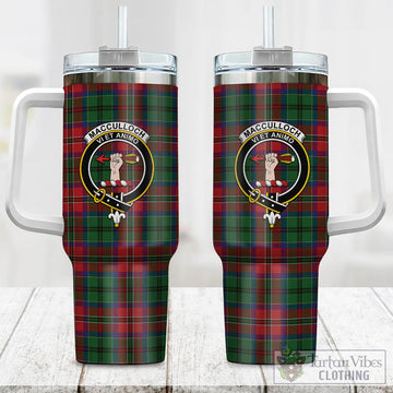 MacCulloch Tartan and Family Crest Tumbler with Handle