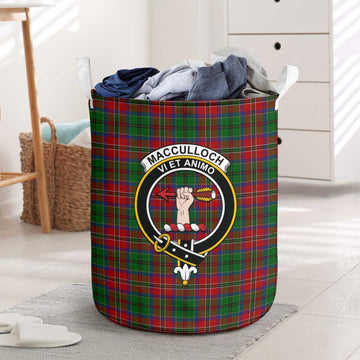 MacCulloch (McCulloch) Tartan Laundry Basket with Family Crest