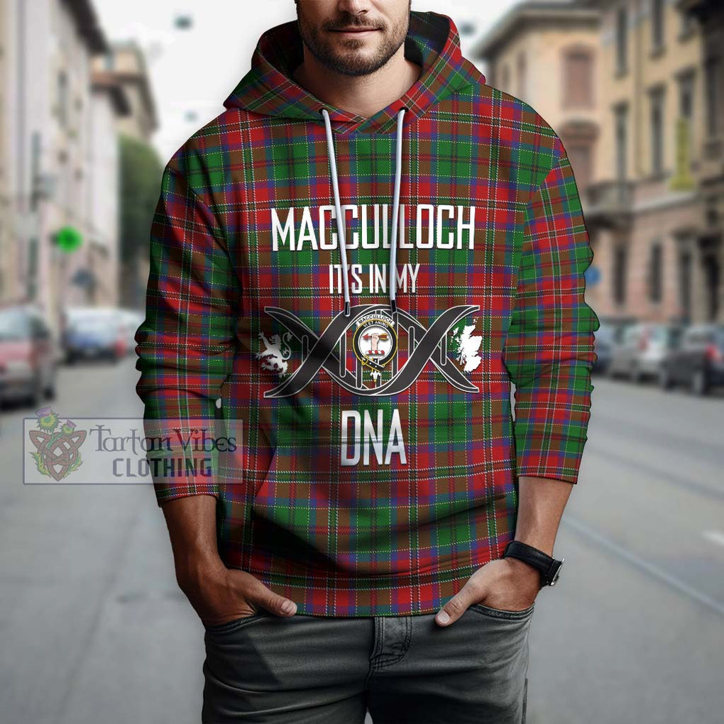 MacCulloch (McCulloch) Tartan Hoodie with Family Crest DNA In Me Style Pullover Hoodie - Tartanvibesclothing Shop