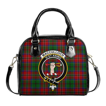 MacCulloch Tartan Shoulder Handbags with Family Crest
