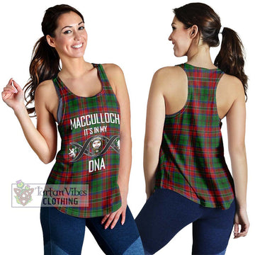 MacCulloch (McCulloch) Tartan Women's Racerback Tanks with Family Crest DNA In Me Style 4XL - Tartanvibesclothing Shop