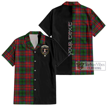 MacCulloch (McCulloch) Tartan Hawaiian Shirt with Family Crest and Half Of Me Style
