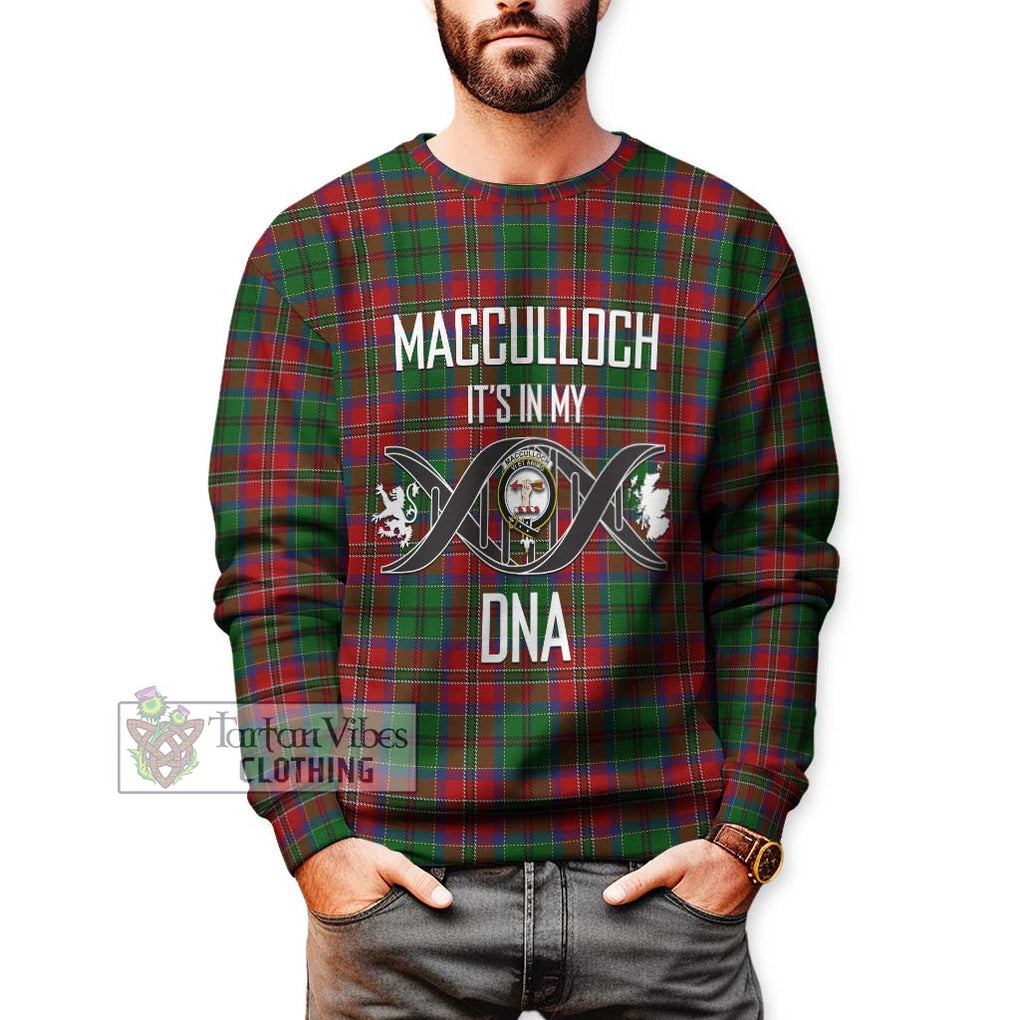 MacCulloch (McCulloch) Tartan Sweatshirt with Family Crest DNA In Me Style Unisex - Tartanvibesclothing Shop