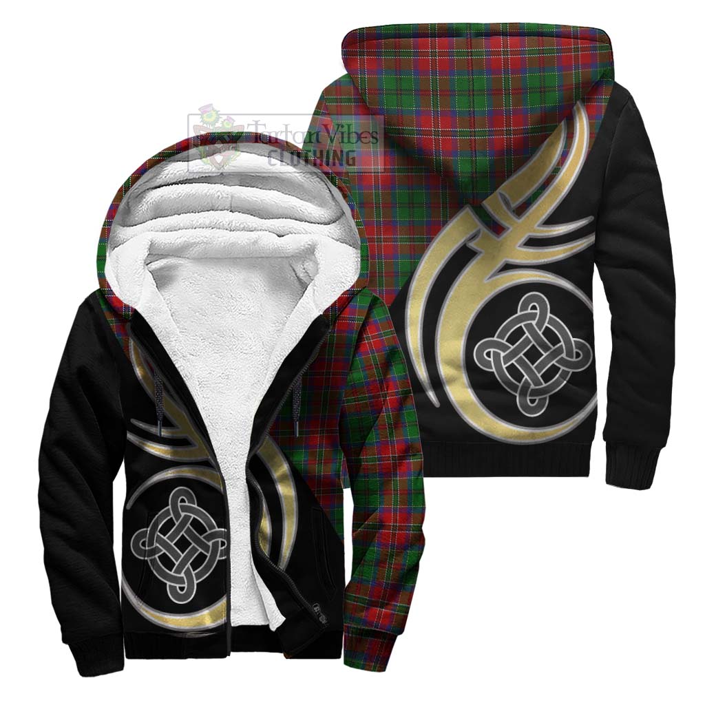 MacCulloch (McCulloch) Tartan Sherpa Hoodie with Family Crest and Celtic Symbol Style Unisex S - Tartan Vibes Clothing