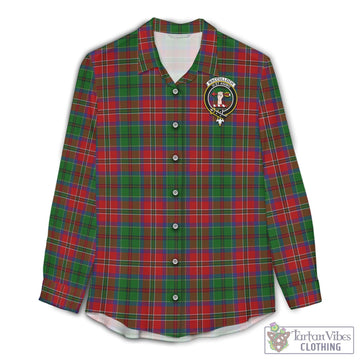 MacCulloch (McCulloch) Tartan Women's Casual Shirt with Family Crest
