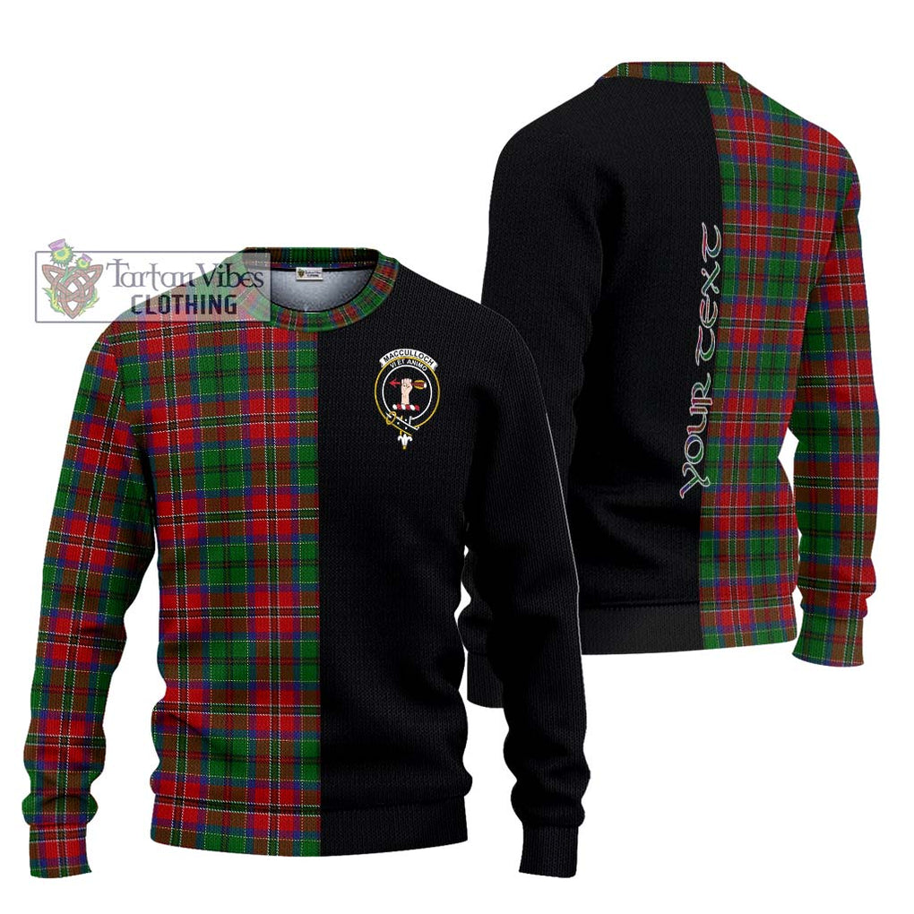 MacCulloch (McCulloch) Tartan Knitted Sweater with Family Crest and Half Of Me Style Unisex - Tartanvibesclothing Shop