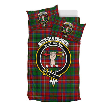 MacCulloch (McCulloch) Tartan Bedding Set with Family Crest