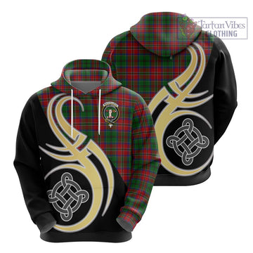 MacCulloch (McCulloch) Tartan Hoodie with Family Crest and Celtic Symbol Style - Tartan Vibes Clothing