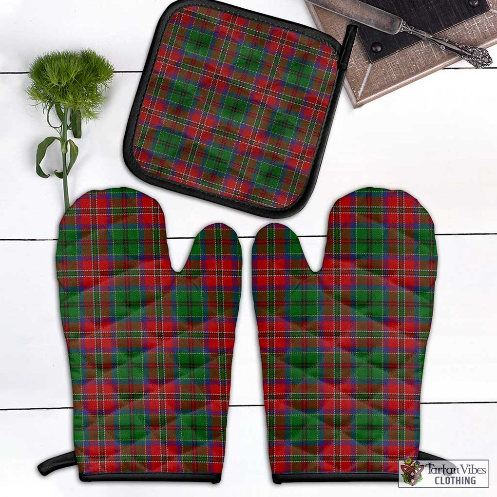 MacCulloch (McCulloch) Tartan Combo Oven Mitt & Pot-Holder Combo 1 Oven Mitt & 1 Pot-Holder Black - Tartan Vibes Clothing