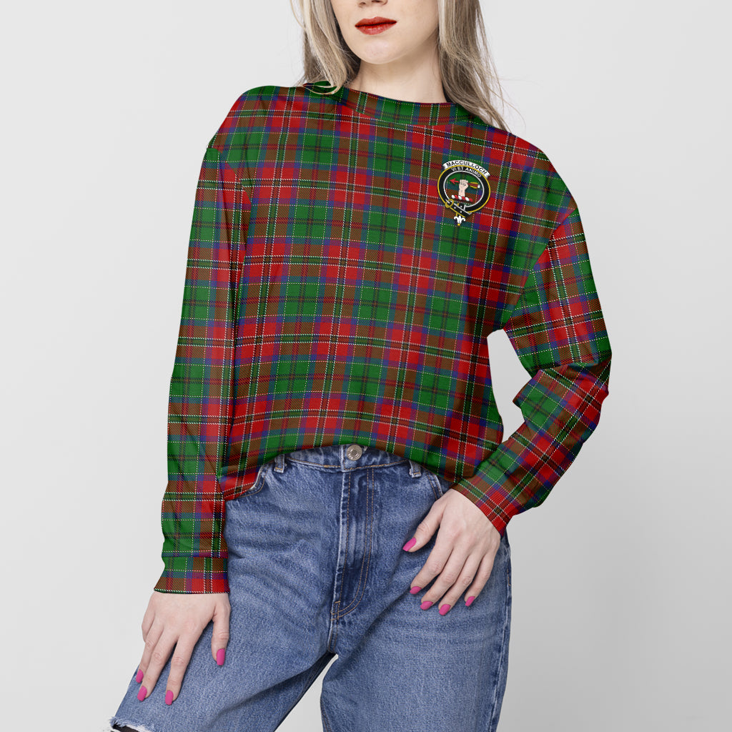 MacCulloch (McCulloch) Tartan Sweatshirt with Family Crest - Tartan Vibes Clothing