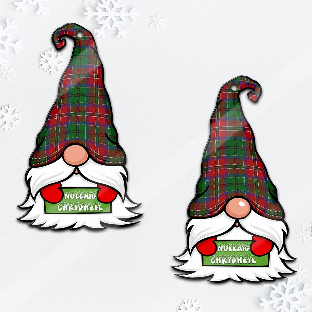 MacCulloch (McCulloch) Gnome Christmas Ornament with His Tartan Christmas Hat - Tartan Vibes Clothing