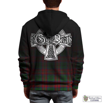 Tartan Vibes Clothing MacCulloch Tartan Hoodie Featuring Alba Gu Brath Family Crest Celtic Inspired