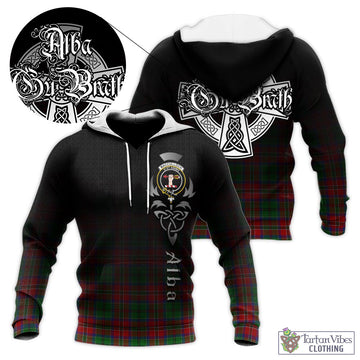 MacCulloch (McCulloch) Tartan Knitted Hoodie Featuring Alba Gu Brath Family Crest Celtic Inspired
