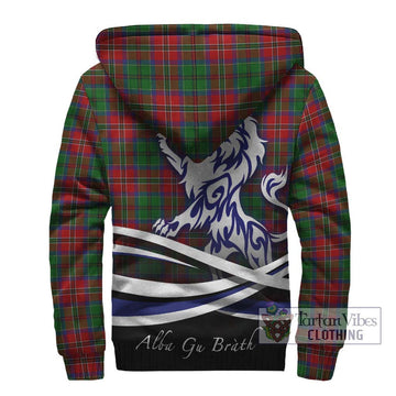 MacCulloch (McCulloch) Tartan Sherpa Hoodie with Alba Gu Brath Regal Lion Emblem - Tartanvibesclothing Shop