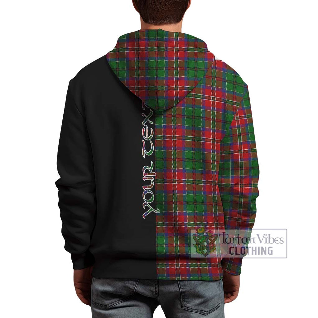 MacCulloch (McCulloch) Tartan Hoodie with Family Crest and Half Of Me Style - Tartanvibesclothing Shop